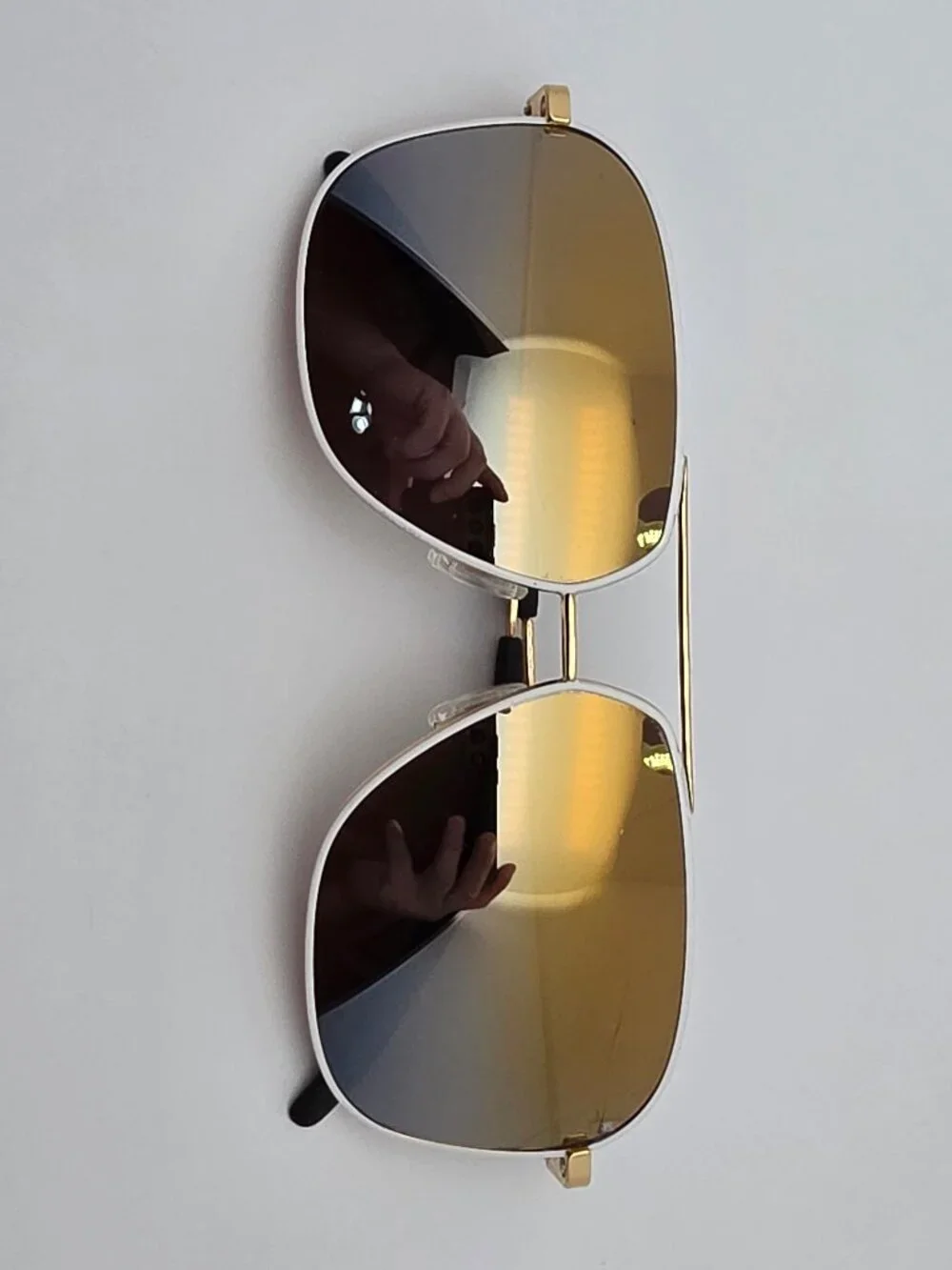 Maui Jim MJ778-05C Kami White Gold Frame Polarized Lens Aviator Sungalsses 62mm